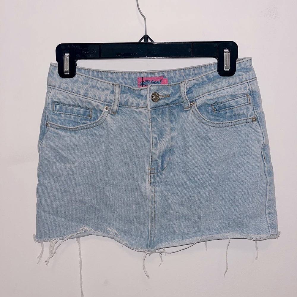 Edikted mini micro denim skirt